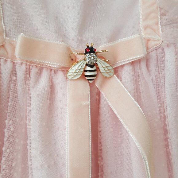 Patachou ! Girls Pink Dotted Tulle Dress (8yrs) - Picture 7 of 10